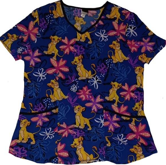 The Lion King Scrub Top by Disney - Picture 1 of 3
